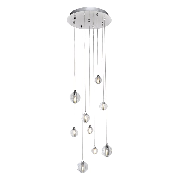 Et2 Harmony 9-Light 12.75" Wide Polished Chrome Pendant Light E24506-91PC - main